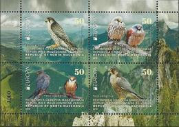 MACEDONIA /NORTH-MACEDONIA /MAKEDONIEN -EUROPA 2019 -NATIONAL BIRDS.-"AVES -BIRDS -VÖGEL-OISEAUX"- HOJITA BLOQUE- CARNET - 2019