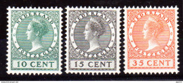 Olanda 1924 Unif.154/56 **/MNH VF - Unused Stamps