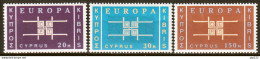 Cipro 1963 Unif.217/19 MNH VF - 1963