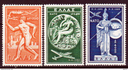 Grecia 1954 Posta Aerea Unif. A66/68 **/MNH VF - Neufs