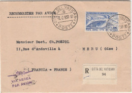 Lotto 442 4/2/1950 - Lettera Raccomandata Aerea Diretta In Francia, Affrancata Con UPU L. 300 N. 18. Al Verso Annullo Di - Briefe U. Dokumente