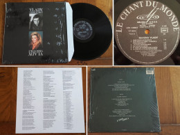 RARE French LP 33t RPM (12") MARINA VLADY / VLADIMOR VISSOTSKY «Chantent En Russe» (1988) - Ediciones De Colección