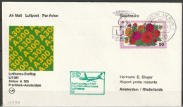 BRD Flugpost / Erstflug LH 084 Airbus A300 Frankfurt - Amsterdam 1.5.1978 Ankunftstempel 1.5.1978 (FP 219) - Premiers Vols