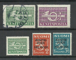 FINLAND FINNLAND 1941-43 Feldpost Field Post War Military Lot, Mint & Used - Military / Militaires / Militair