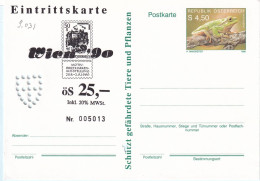 Oesterreich - Wien - Postkarte Mit Zudruck "Eintrittskarte Wien '90" (9.031) - Maschinenstempel (EMA)