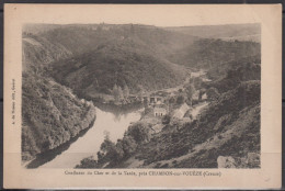 CPA  De  Confluent De La Tarde Près CHAMBON Sur VOUEZE  Postée à STE FEYRE  Le 28 2 1923 Avec Semeuse 10c - Chambon Sur Voueize