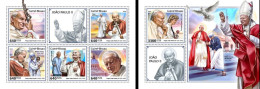 Guinea Bissau 2018, Pope J. Paul II, Mother Teresa, 4val In BF +BF - Madre Teresa