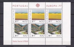 1977 Portogallo Portugal EUROPA CEPT EUROPE Foglietto MNH** PAESAGGI LANDSCAPES Souv. Sheet - 1977