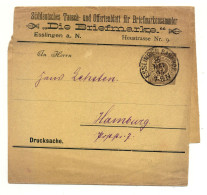 "Die Briefmarke" Esslingen 1895, Streifband "Süddeutsches Tausch- U. Offertenblatt Für Briefmarkensammler" - Sonstige & Ohne Zuordnung