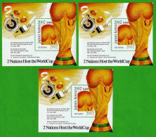 DPT1119v3- GUIANA 2002- MNH (MUNDIAL DE FUTEBOL)_ X3 - 2002 – Südkorea / Japan