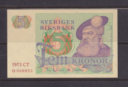 SWEDEN - 1973 5 Kronor AUNC/UNC Banknote As Scans - Suecia