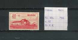 (TJ) Noorwegen 1931 - YT 154 (postfris Met Plakker/neuf Avec Charnière/MH) - Neufs