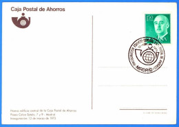 España. Spain. 1973. Matasello Especial. Special Postmark. Inauguracion Edificio CAJA POSTAL   - Máquinas Franqueo (EMA)