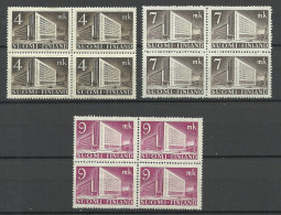 FINLAND FINNLAND 1939 & 1942 Michel 221 & 269 - 270 As 4-blocks MNH/MH Architecture - Ongebruikt