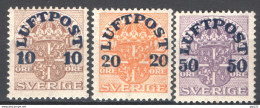 Svezia 1908 Unif.A1/3 **/MNH VF/F - Unused Stamps