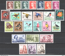 Australia 1966/70 Y.T.319/40+449 **/MNH VF - Nuevos