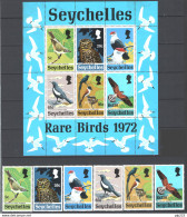 Seychelles 1972 Y.T.293/98+BF1 **/MNH VF - Seychelles (...-1976)