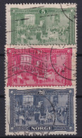 NORWAY 1914 - Canceled - Sc# 96-98 - Used Stamps