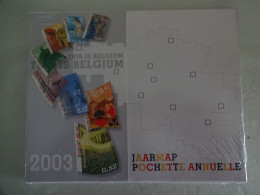 Timbres Belgique Annee 2003 Pochette Complete Non Ouverte Collection - Volledige Jaargang