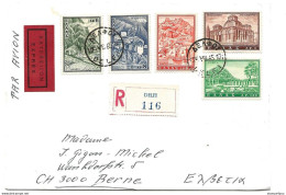 245 - 50 - Enveloppe Exprès Recommandée Envoyée De Delfi En Suisse 1965 - Superbe Affranchissement - Storia Postale