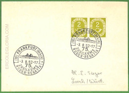Af3721 - GERMANY - POSTAL HISTORY - Card - ROWING Canoes - 1952 - Canoa