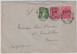 UNIKAT - Letter With Suisse Stamp "Tellboy" Cahnceld OXFORD (GB) - Tellknabe Entwertet - OXFORD To GENÈVE - Storia Postale