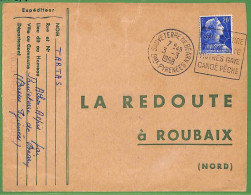 Af3740 - FRANCE - POSTAL HISTORY - Postmark ROWING Canoes FISHING - 1958 - Canoe