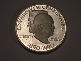 Estados Unidos/USA 1 Dolar Conmemorativo, 1990P, Proof, Centenario Eisenhower(13944) - Commemoratifs