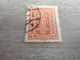 Osterreich - Symbole - Val 45 Kronen - Orange - Oblitéré - Année 1918 - - Fiscaux