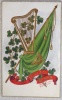 Cpa Litho Chromo Relief IRLANDE Illustrateur W.S. DECKER 1906  ERIN GO BRAGH FETE PATRICK  Harpe Trefle Drapeau - Saint-Patrick