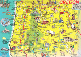 Oregon - Carte Géographique - Andere & Zonder Classificatie