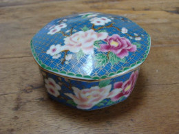 Bonbonnière Vintage En Céramique Asiatique - Autres & Non Classés
