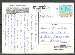 MiNr. 1090 I A; Freimarken: Leben In Der Gesellschaft; Auf Karte Nach Deutschland; B-1035 - Lettres & Documents