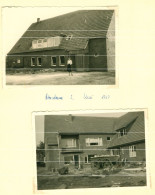 2x Orig. Foto 1957 Wedel / LK Pinneberg, Schleswig-Holstein, Haus Hörnstraße 2 - Wedel