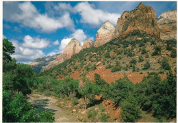 1 AK USA / Utah * The Virgin River Flows Along Below The Spectacular Forms In Zion National Park * - Zion