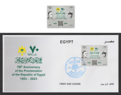 Egypt - 2023 - FDC - 70th Anniv. Of The Proclamation Of The Republic Of Egypt - Covers & Documents