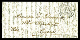 O LES ETATS UNIS, Lettre Affranchie Adressée En Poste Restante Avec Rare Cachet De La Taxe à Payer Du Bureau Intra-muros - Oorlog 1870