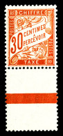 ** N°34, 30c Rouge-orange, Bas De Feuille, Très Bon Centrage, SUPERBE. R.R. (signé/certificat)  Qualité: ** - 1859-1959 Neufs