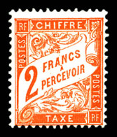 * N°41, 2F Rouge-orange, Frais, TB  Qualité: *  Cote: 400 Euros - 1859-1959 Mint/hinged