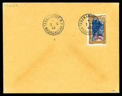 O N°255A, 20F Bistre Et Bleu Surchargé 'FRANCE LIBRE' Obl TANANARIVE RP/MADAGASCAR Sur Enveloppe Du 2.9.43. TTB (signé/c - Brieven En Documenten