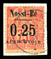 O Taxe N°17, 0.25 Sur 75c Rose Sur Son Support, Tirage 500 Exemplaires. SUP (signé Brun/certificat)  Qualité: Oblitéré   - Used Stamps