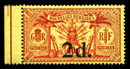 ** N°69, 2 D. Sur 40 Centimes, Bord De Feuille, SUP (signé Brun/certificat)  Qualité: **  Cote: 970 Euros - Unused Stamps