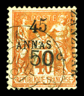 O N°36e, 5 Et 50c Sur 4a: Type VI Obl Càd Du 28.07.97. SUP. R. (signé Brun/certificat)  Qualité: Oblitéré  Cote: 1500 Eu - Used Stamps