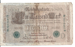 ALLEMAGNE 1000 MARK 1910 VF P 45 - 1000 Mark