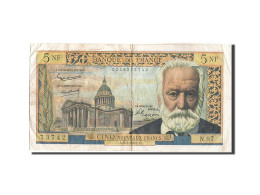 Billet, France, 5 Nouveaux Francs, 5 NF 1959-1965 ''Victor Hugo'', 1962 - 5 NF 1959-1965 ''Victor Hugo''