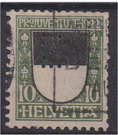 Suisse 1922 N° 189 Pour La Jeunesse Perforé B Scan Recto Verso - Perfins