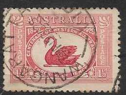 AUSTRALIA  GV 1929 CENTENARY OF WESTERN AUSTRALIA FU - Oblitérés