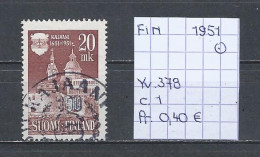 (TJ) Finland 1951 - YT 378 (gest./obl./used) - Usati