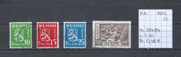 (TJ) Finland 1952 - YT 384/87 (gest./obl./used) - Usati