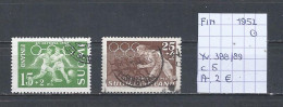 (TJ) Finland 1952 - YT 388/89 (gest./obl./used) - Usati